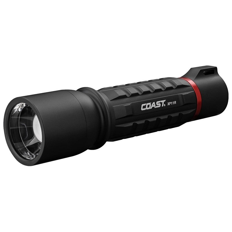 Coast XP Series XP11R Rechargeable Flashlight, AAA Battery, Alkaline Battery, LED Lamp, 2100 Lumens Lumens, Black