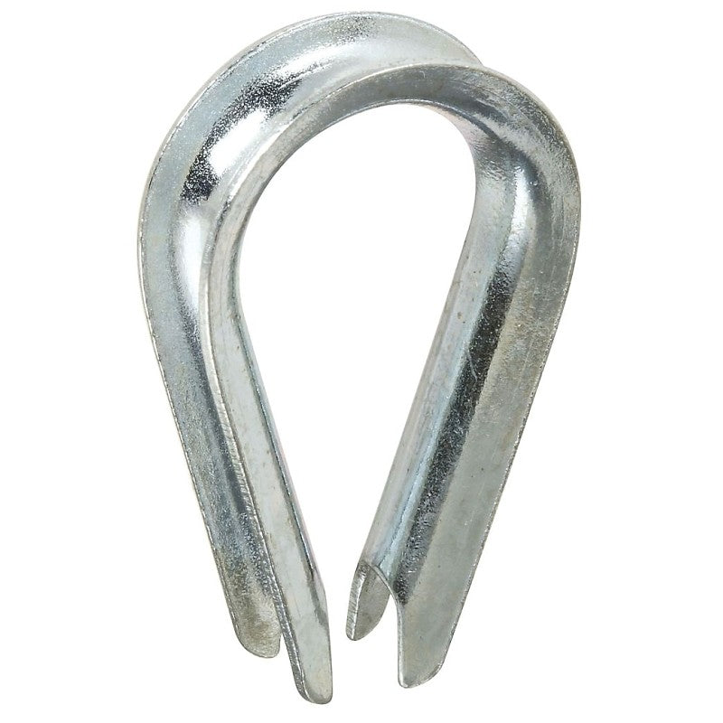 National Hardware 3232BC Series N176-818 Rope Thimble, 1-3/32 in Dia x 1-15/16 in L Dimensions, Steel, Zinc
