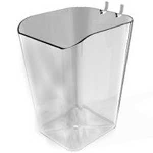 Southern Imperial Visi-Bin RPDMP-404560 Peg Cup, Hybrid Styrene, 4 in L, 4 in W, 6 in H (Pack of 5)