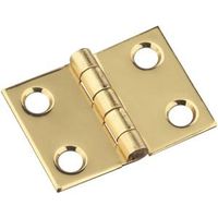 Broad Craft And Hobby Hinges 3/4 By 1 Inch Bright Solid Brass 4 Pack