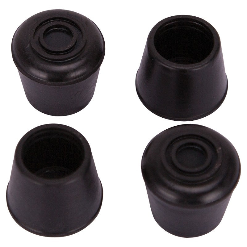 ProSource FE-50633-B Furniture Leg Tip, Round, Rubber, Black, 5/8 in Dia, 1.1 in H (Pack of 36)