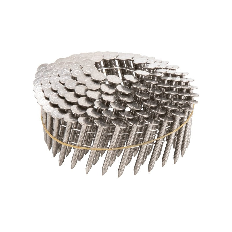 Stinger 0611074S Roofing Nail, 1-1/4 in L, 0.12 in Gauge, 305 Stainless Steel, Flat Head, Ring Shank