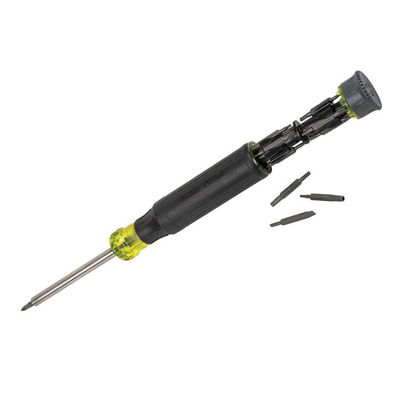 Klein Tools 32327 27-in-1 Screwdriver, Hex, Phillips, Slotted, Torx Drive, 8-3/4 in OAL, Acetate Handle
