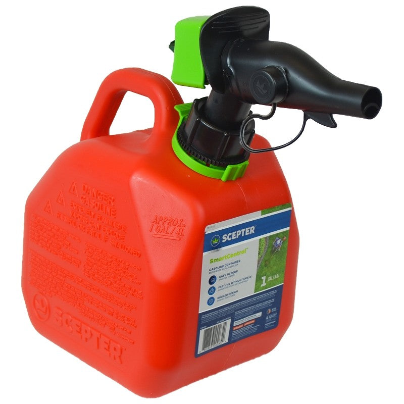 Scepter FR1G101 Gas Can, 3.8 L Capacity, HDPE, Red