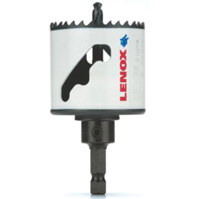 Lenox Speed Slot 1772779 Hole Saw, 2 in Dia, 1-9/16 in D Cutting, 1/4 in Arbor, HSS Cutting Edge