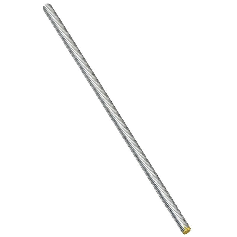 National Hardware N179-515 Threaded Rod, 3/8-16 Thread, 36 in L, A Grade, Steel, Zinc, UNC Thread