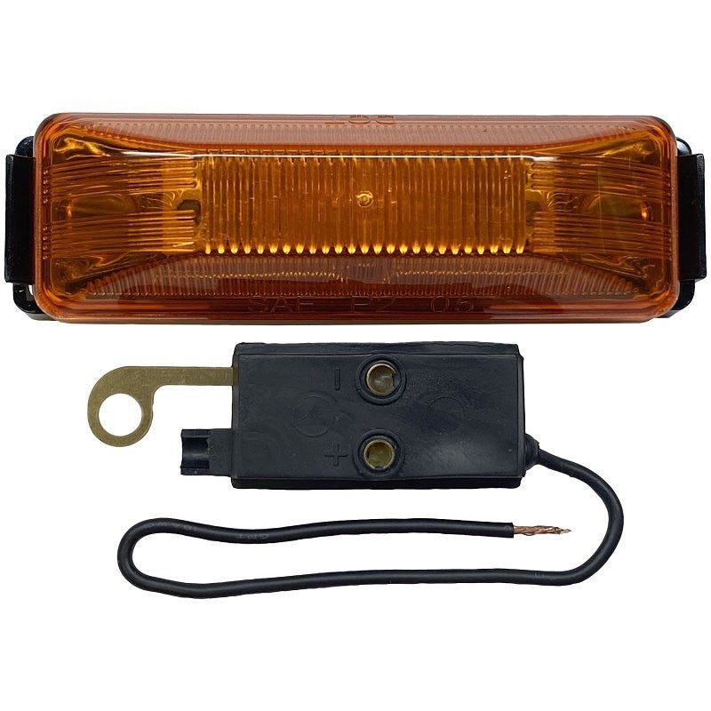 PM V161KA Marker Light, 12 V, LED Lamp, Amber Lens, Plastic Housing Material, Grommet