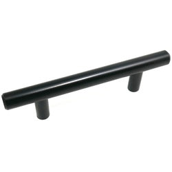 Laurey 87020 Cabinet T-Bar Pull, 127 mm L Handle, 32 mm H Handle, Steel, Matte Black