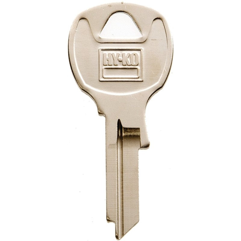 Hy-Ko 11010NA44 Key Blank, Brass, Nickel, For: National Cabinet, House Locks and Padlocks, NA44 Key Number (Pack of 10)