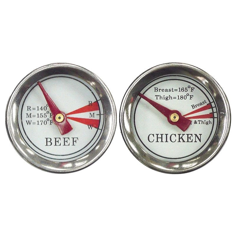 Mr. BAR-B-Q 40146Y Meat Grilling Thermometer, 2/PK