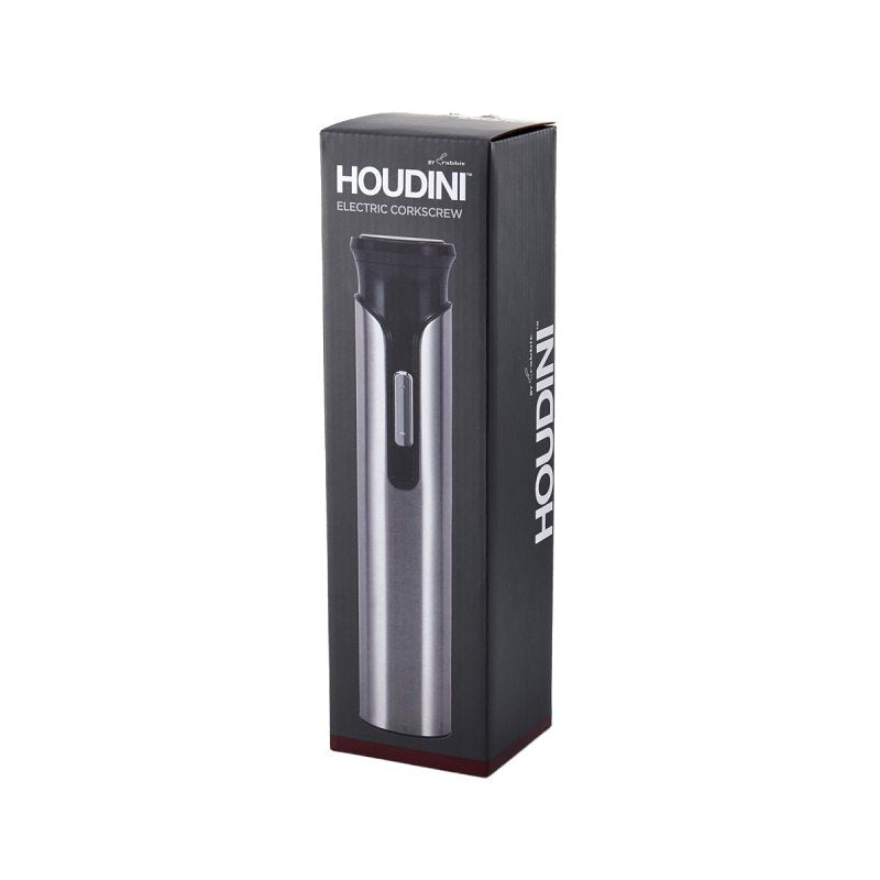 rabbit Houdini H1-04104T Electric Corkscrew, Plastic/Stainless Steel, Black (Pack of 4)