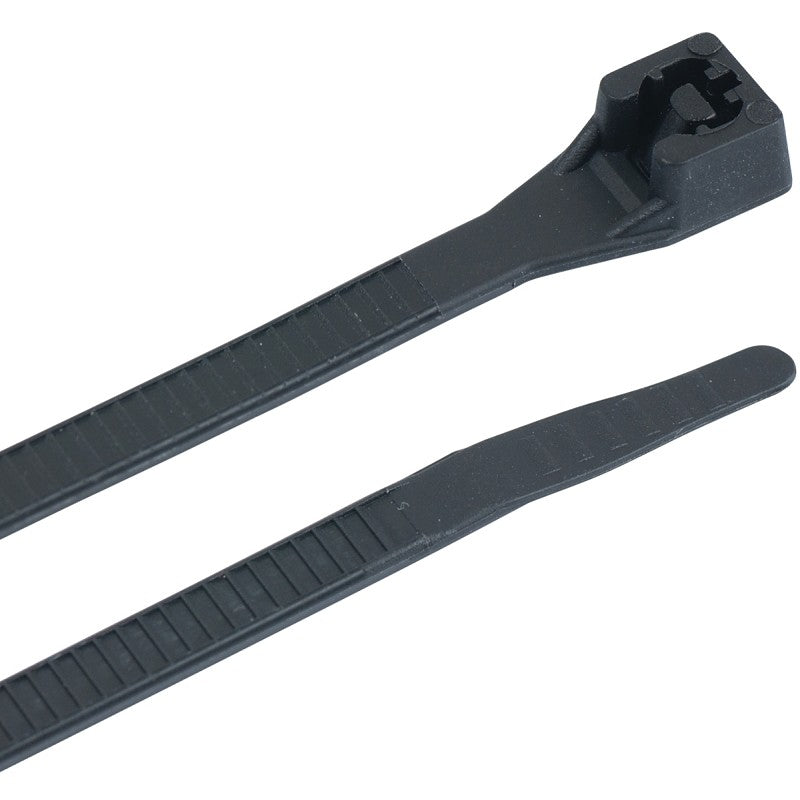 Gardner Bender 45-515UVB Cable Tie, Double-Lock Locking, 6/6 Nylon, Black, 15 in L, 10/PK