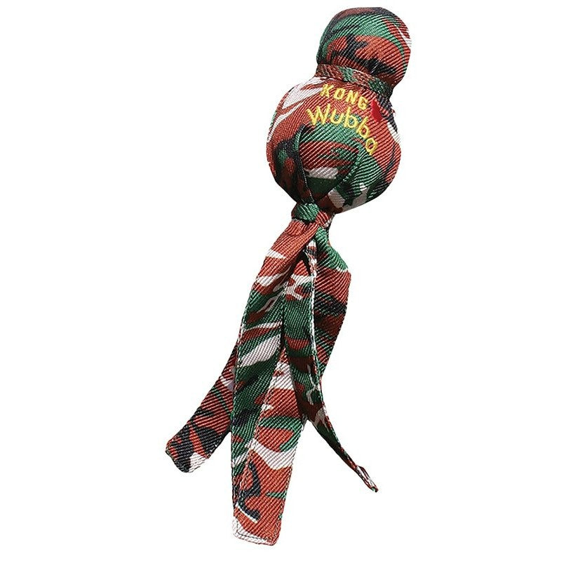 Kong Wubba WM1 Dog Toy, L, Camouflage, Nylon, Assorted