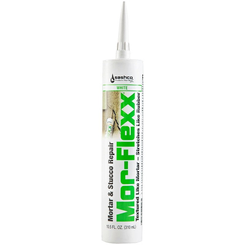 Sashco 15016 Mortar and Stucco Repair, White, Viscous Paste, 10.5 oz, Cartridge (Pack of 12)