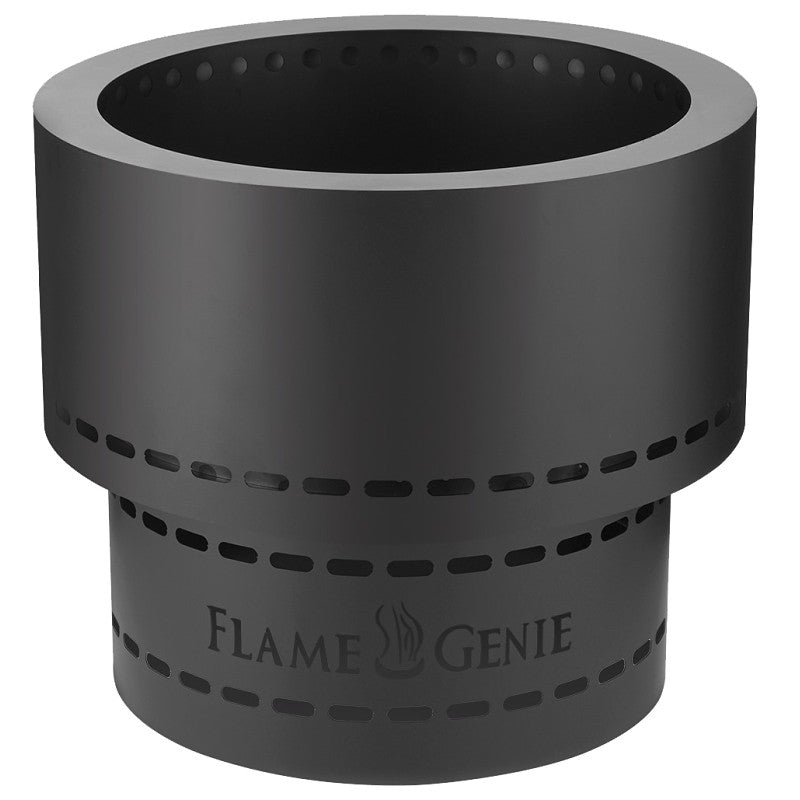 Flame Genie FG-19 Pellet Fire Pit, 19 in OAW, 19 in OAD, 16-1/4 in OAH, Round, 17 lb Heating, Steel