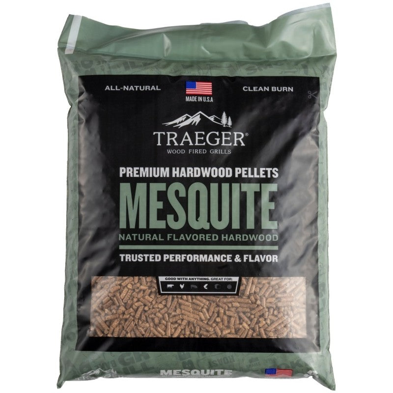 Traeger PEL305 Series Pellet, Mesquite, Wood, 20 lb Bag