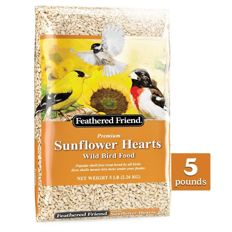 Feathered Friend 14403 Sunflower Hearts, 5 lb Bag