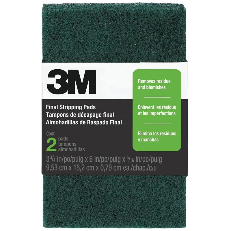 Scotch-Brite 10113 Stripping Pad, 6 in L, 3-7/8 in W