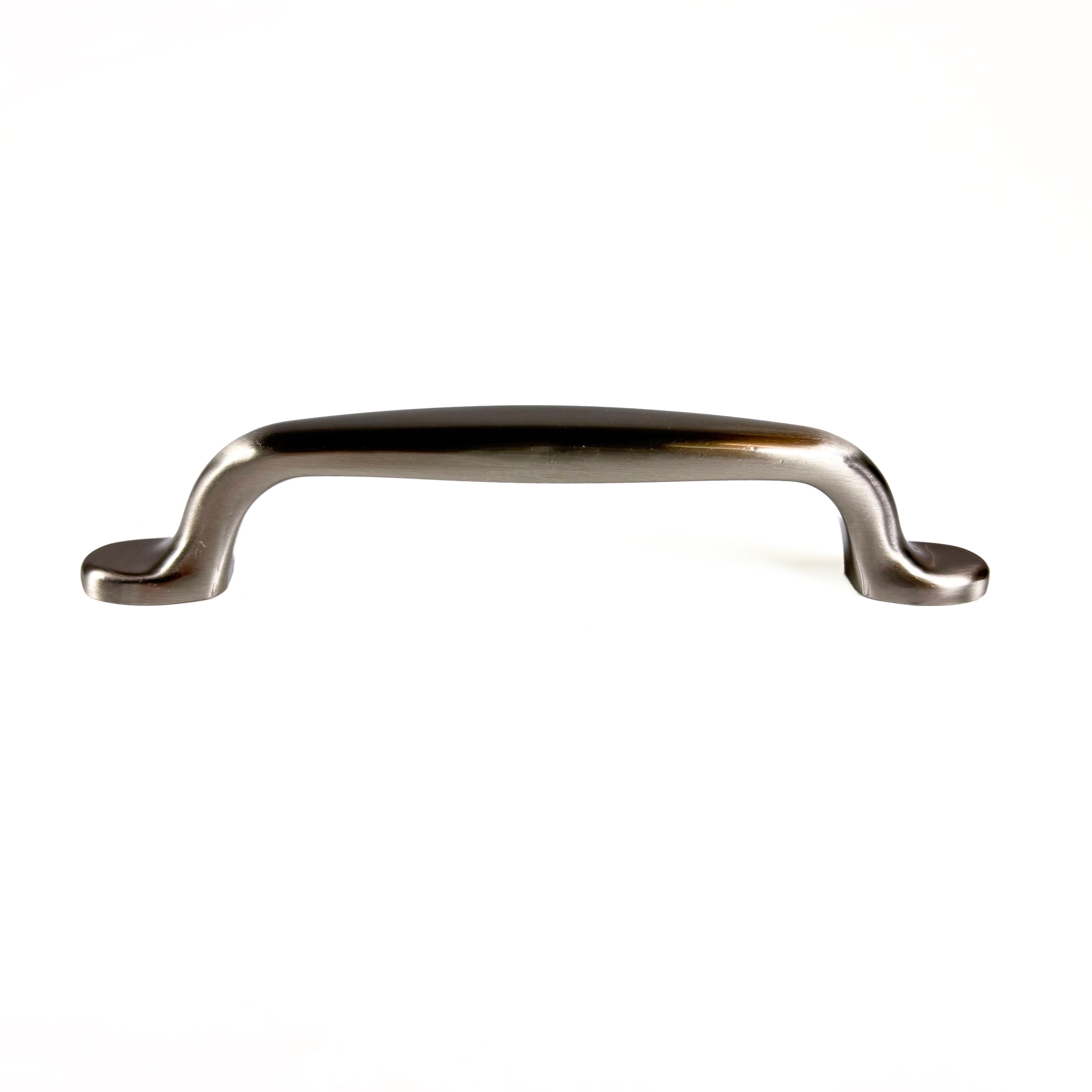 Spoon Cabinet and Drawer Pull 3-3/4 Inch Centers Satin Nickel