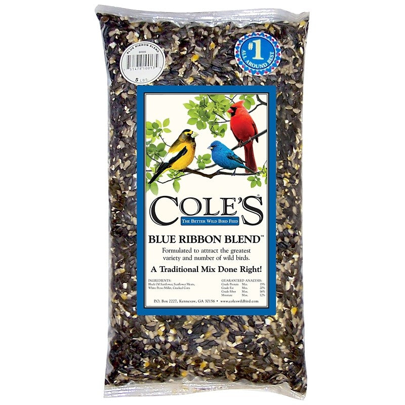 Cole's Blue Ribbon Blend BR05 Blended Bird Food, 5 lb Bag