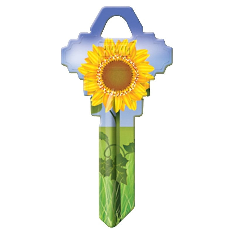 Hy-Ko 16005SC1-17 Key Blank, Sunflower, For: Schlage SC1 Keyways, SC1-17 Key Number (Pack of 5)