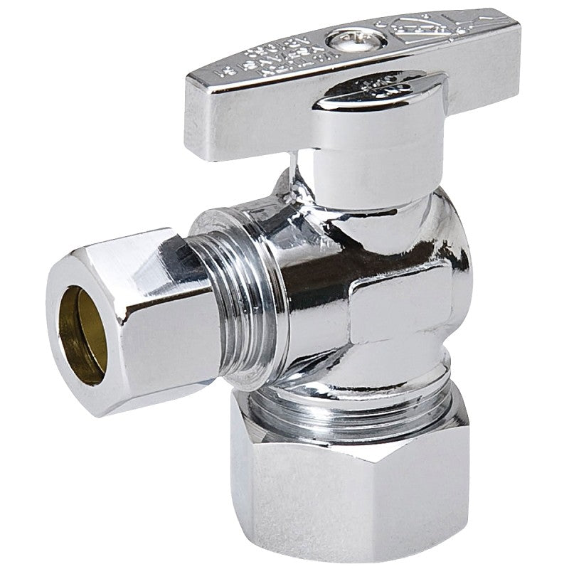 Southland 190-032HC Stop Valve, 5/8 x 3/8 in Connection, Compression, 125 psi Pressure, Brass Body