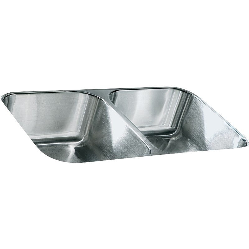 Sterling McAllister Series 11406-NA Kitchen Sink, Rectangular Bowl, 18 in OAW, 32 in OAH, 8-1/16 in OAD, Stainless Steel