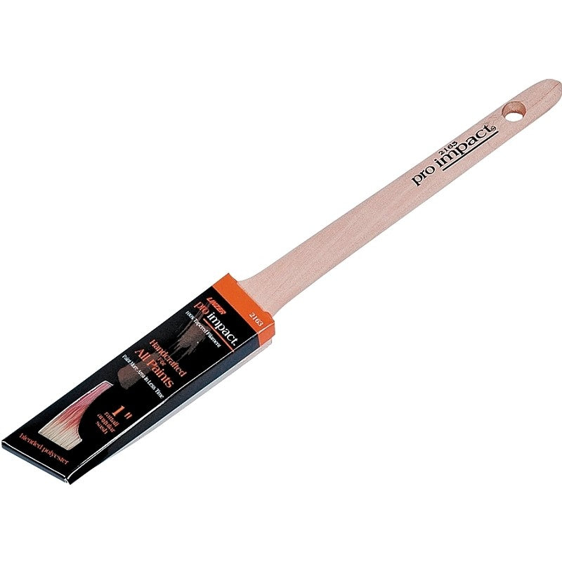 Linzer WC 2163-1 Paint Brush, 1 in W, 2 in L Bristle, Polyester Bristle, Sash Handle