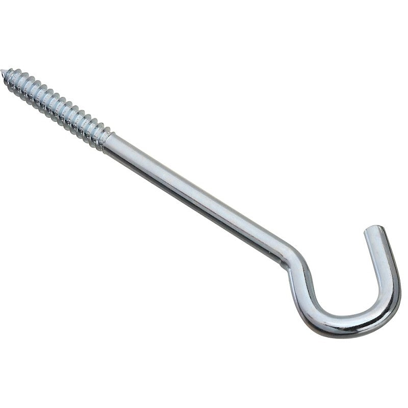 National Hardware 2156BC Series N220-897 Screw Hook, 3/8 in Opening, 8 in L, Steel, Zinc