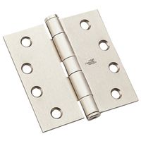 Commercial Door Hinge 4 Inch Square Corner Satin Nickel