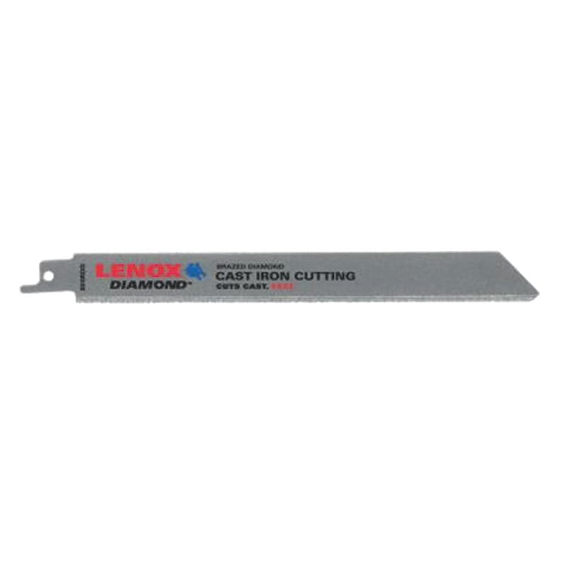 Lenox Diamond 10833800RDG Reciprocating Saw Blade, 3/4 in W, 8 in L, Diamond Cutting Edge