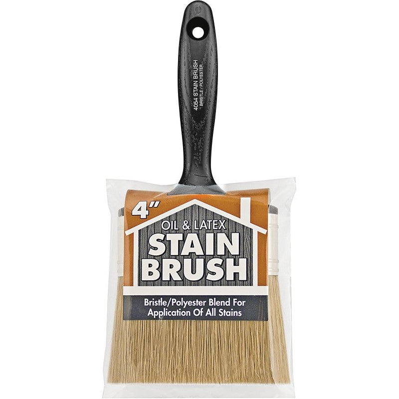 Wooster 4054-4 Paint Brush, 4 in W, 2-11/16 in L Bristle, China/Polyester Bristle