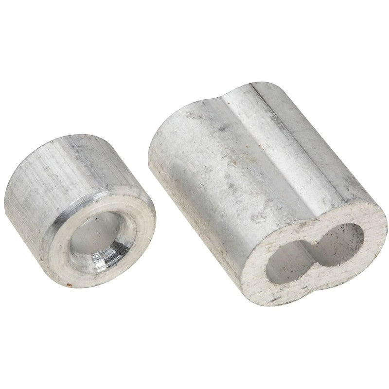 National Hardware SPB3231 Series N830-353 Ferrule and Stop, 5/32 in Dia Cable, Aluminum