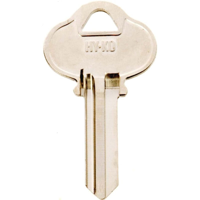 Hy-Ko 11010S4 Key Blank, Brass, Nickel, For: Sargent Cabinet, House Locks and Padlocks, S4 Key Number (Pack of 10)