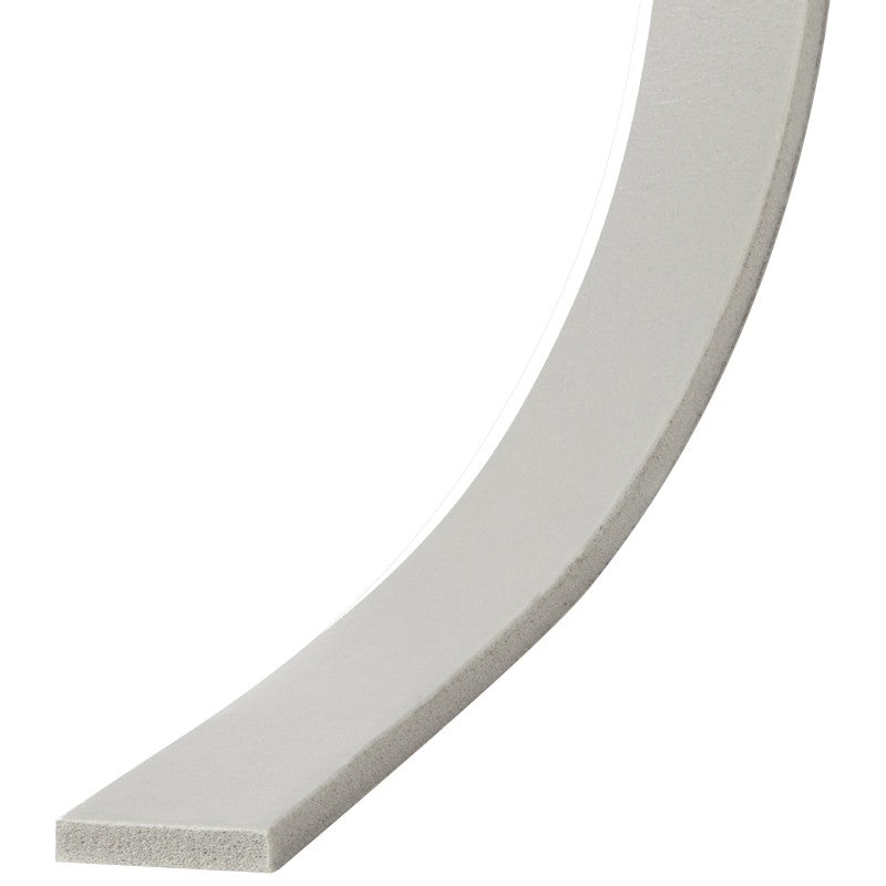 Frost King V447H Foam Tape, 1-1/4 in W, 30 ft L, 3/16 in Thick, PVC, Gray