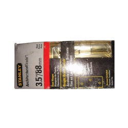 Commercial Door Hinges 3-1/2 Inch Square Corner Bright Polished Brass 2 Pack