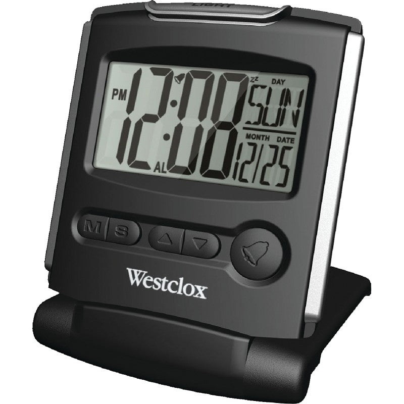 Westclox 72028 Alarm Clock, CR2032 Lithium Battery, LCD Display