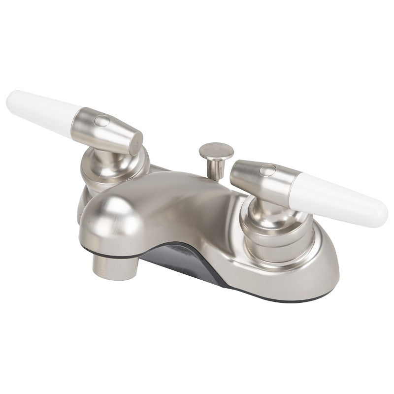 Boston Harbor JY-4212PLQBN Lavatory Faucet, 1.5 gpm, 2-Handle, Brushed Nickel, Lever Handle