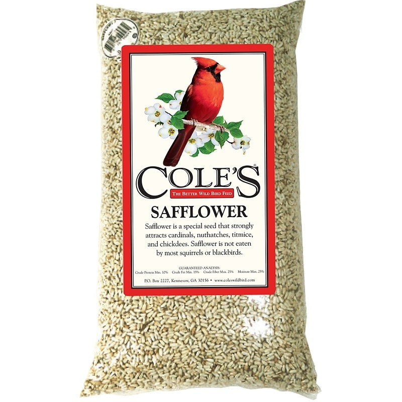 Cole's SA05 Straight Bird Seed, 5 lb Bag, Ingredients: 100% Safflower