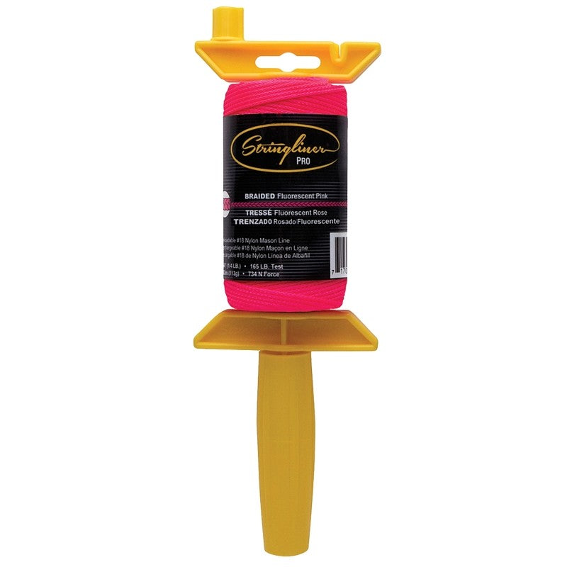 Stringliner 25162 Line Reel, 250 ft L Line, Fluorescent Pink Line