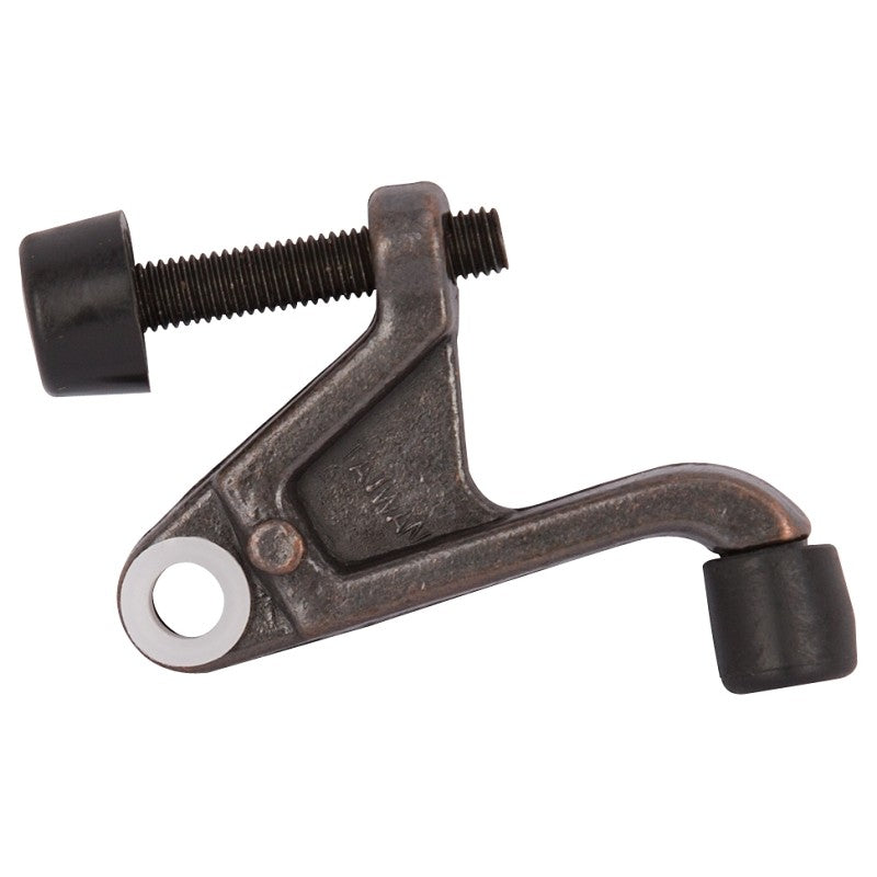 ProSource H20-B038C-VB-PS Heavy-Duty Hinge Pin Door Stop, 2-3/4 in Projection, Die-Cast Zinc & Plastic, Venetian Bronze