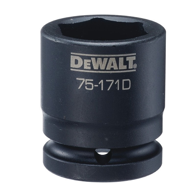 DEWALT DWMT75171OSP Impact Socket, 30 mm Socket, 3/4 in D Socket, 4.9 in OAL, 3/4 in Drive, 6-Point, CR-440 Steel