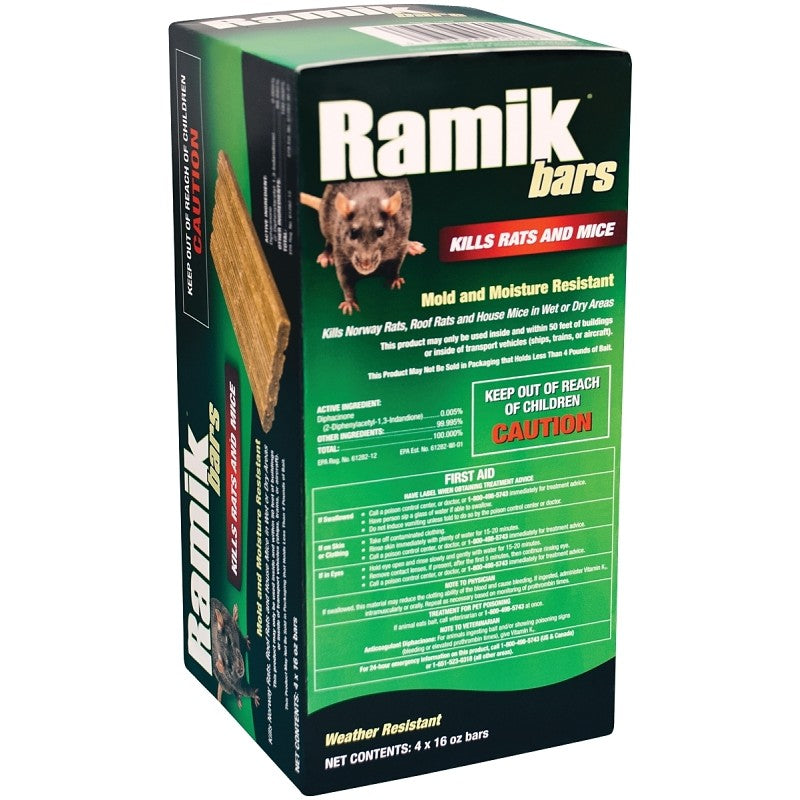 Ramik 116334 Bar Bait, Solid, 16 oz Box
