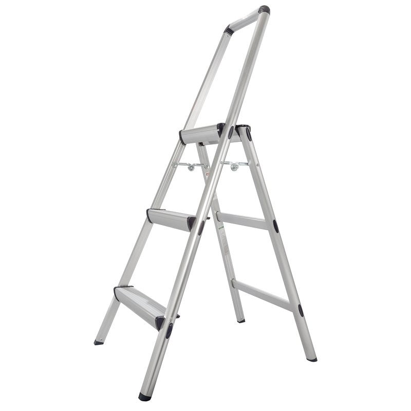 Xtend+Climb FT-3 Ultralight Step Stool, 32 in H, 3-Step, 225 lb, Aluminum