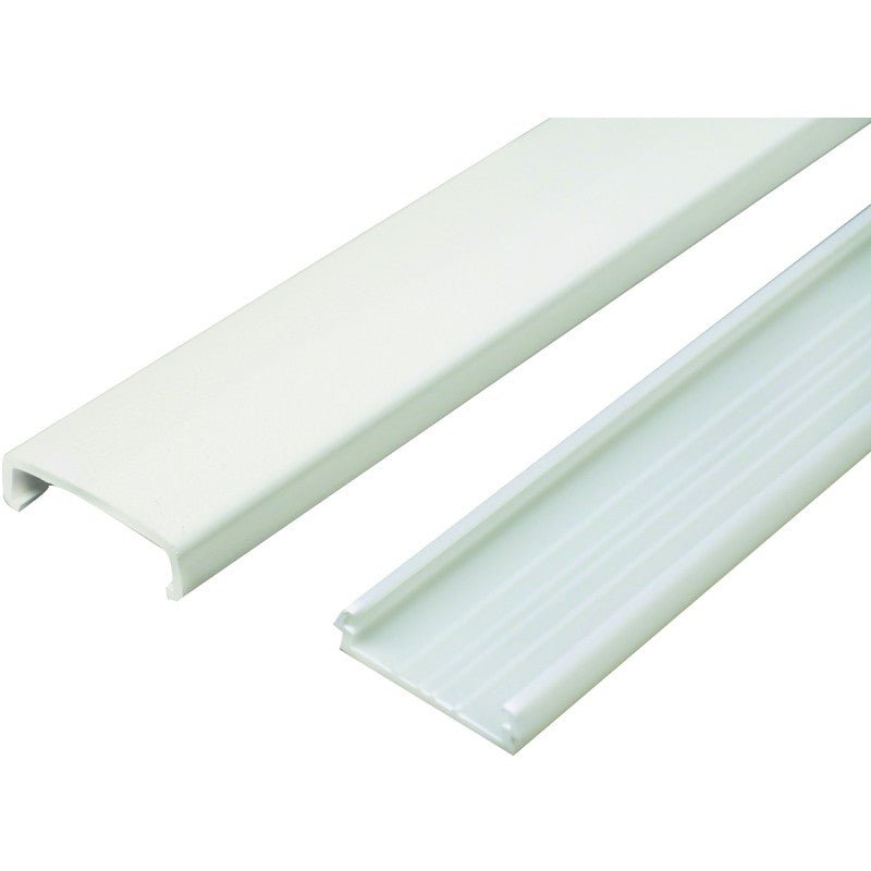 Wiremold NMW NM1 Raceway Wire Channel, 60 in L, 1-5/16 in W, 1 -Channel, Plastic, Ivory
