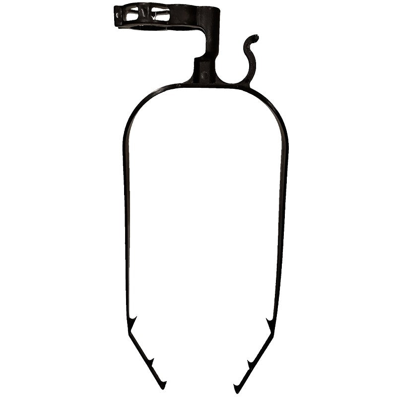Ulta Lit Technologies 00022 Clip Ridge Roof, Holiday Light Clip, Black, Smooth, For: Hanging Light Sets On Roof (Pack of 12)