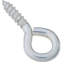 Medium Eye Screw Eyes 2-1/16 Inch #104 Zinc Plated Steel 3 Pack