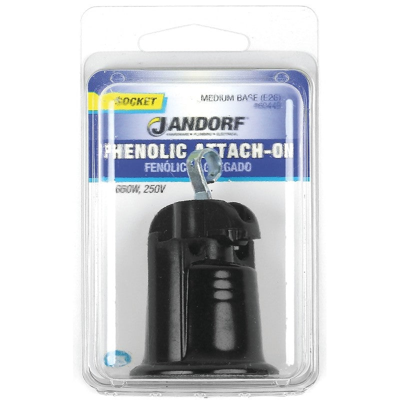 Jandorf 60449 Lamp Socket, 660 W, Phenolic