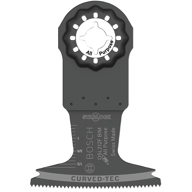 Bosch Starlock OSL212F Oscillating Blade, 2-1/2 in, Bi-Metal, Black