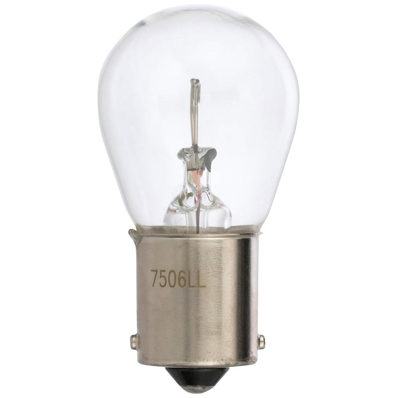 Peak 7506LL-BPP Miniature Automotive Bulb, 460 Lumens, 13.5 V, 25 W, Incandescent Lamp, Bayonet, Clear